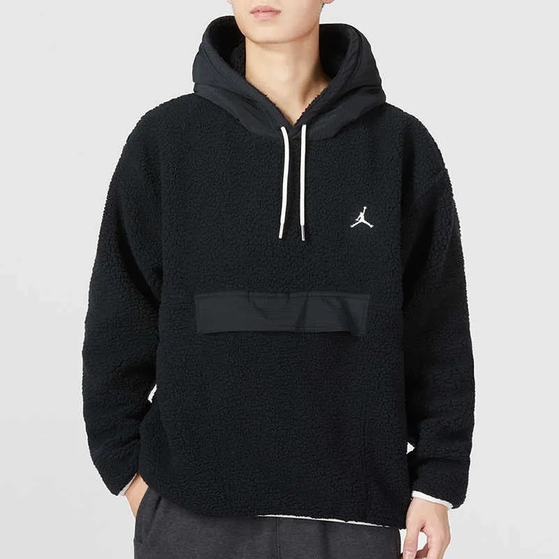 Sherpa Hoodie Black