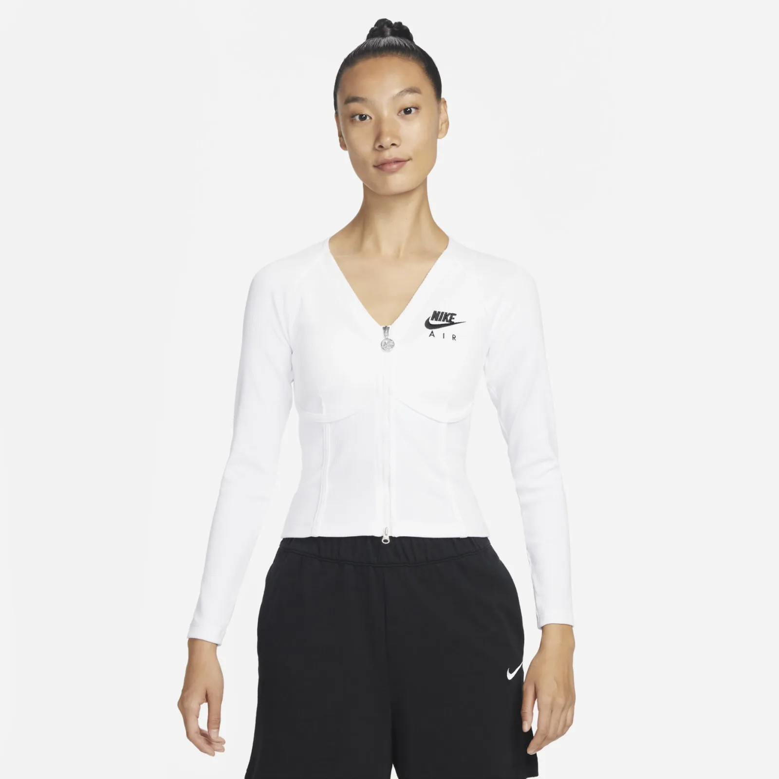 Zip Long Sleeve White фото
