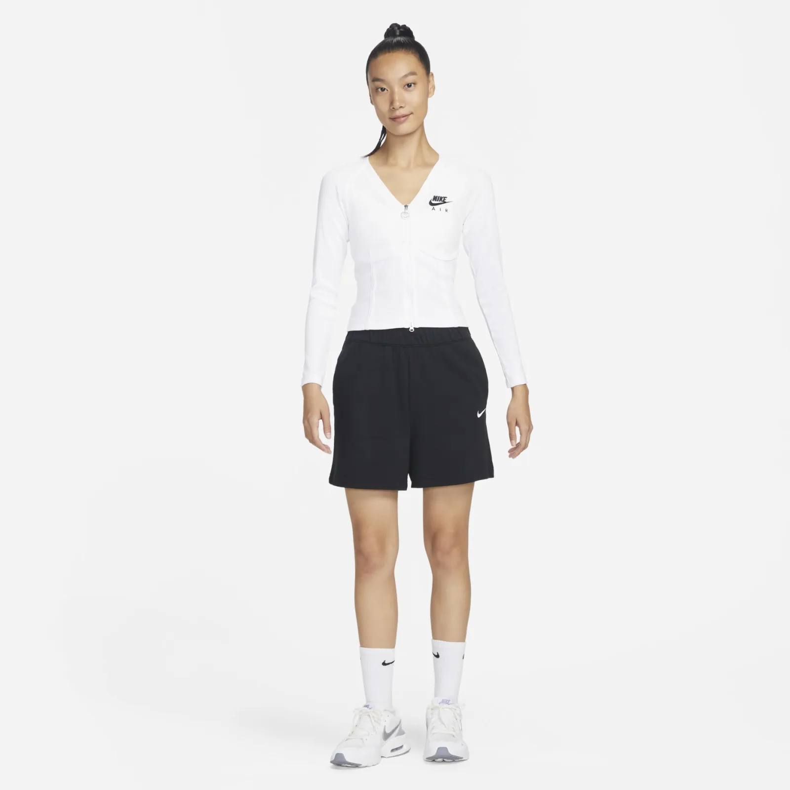 Zip Long Sleeve White фото