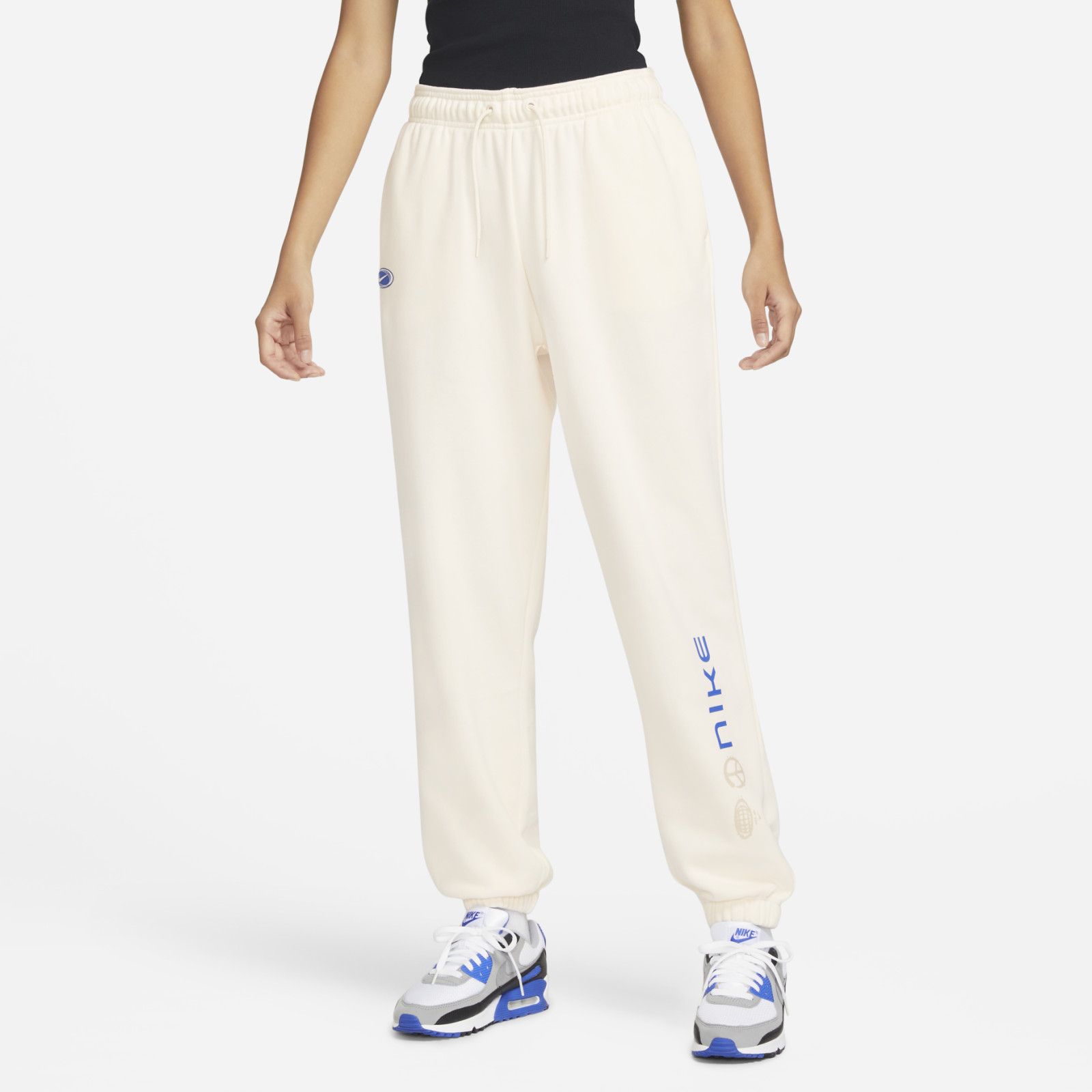 Fleece Joggers White фото
