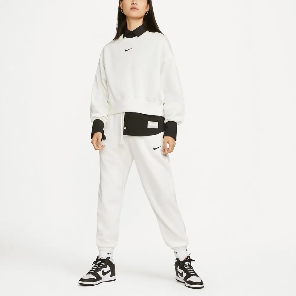 Phoenix Fleece High-Waisted Pants White фото
