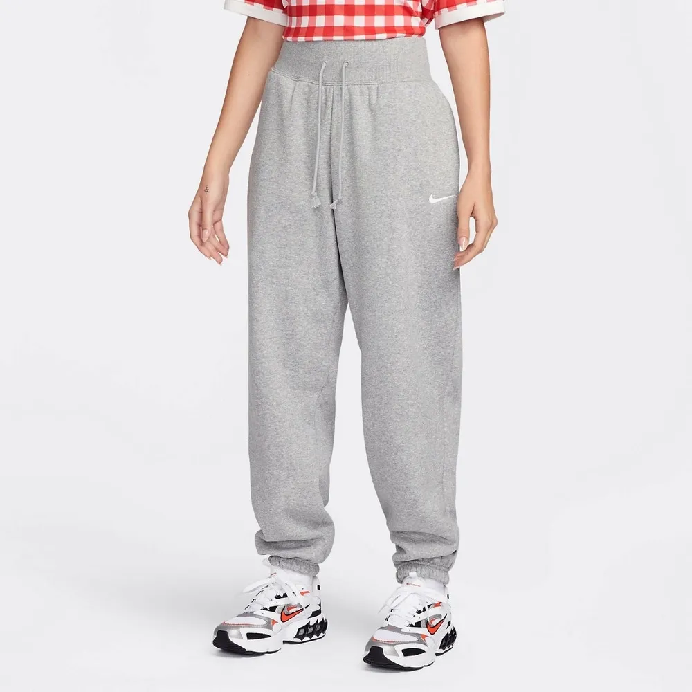Phoenix Fleece High-Waisted Pants Grey