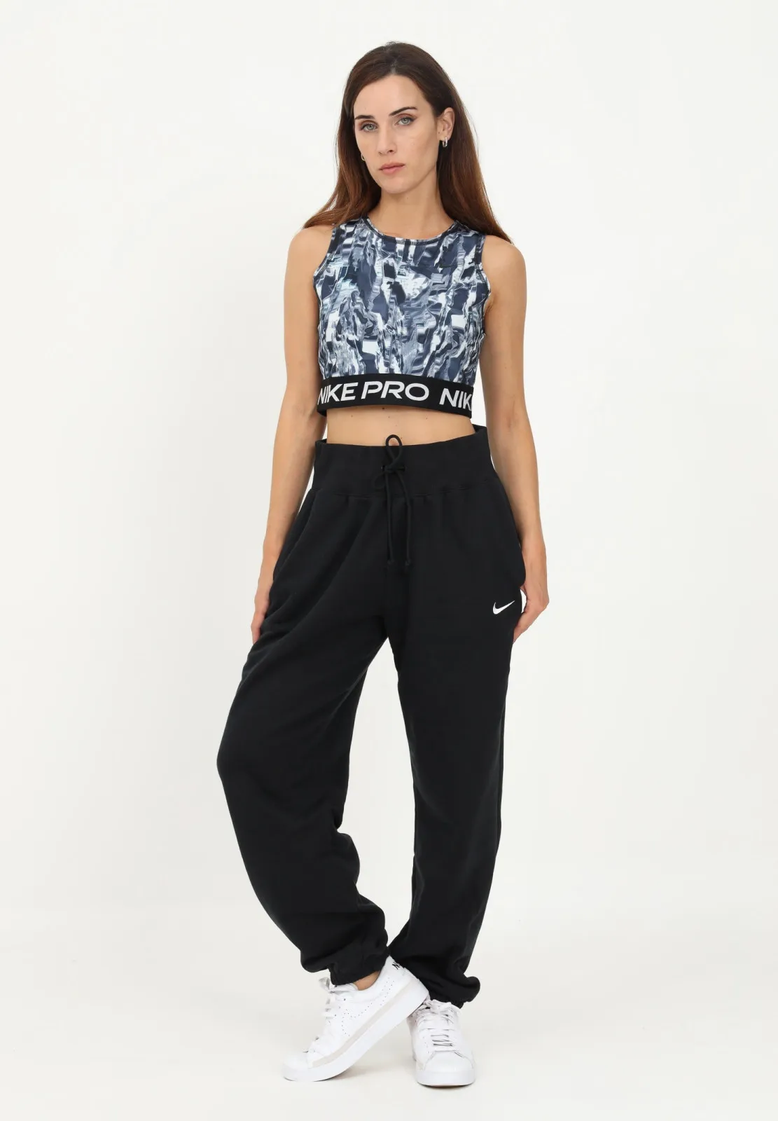 Phoenix Fleece High-Waisted Pants Black