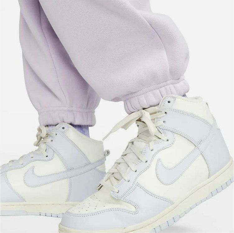 Phoenix Fleece High-Waisted Pants White\White Logo фото