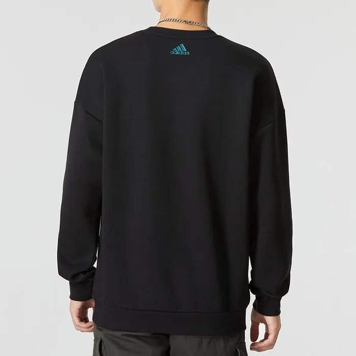 Oversize Sweatshirt With Big Logo Black фото