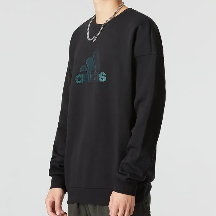Oversize Sweatshirt With Big Logo Black фото