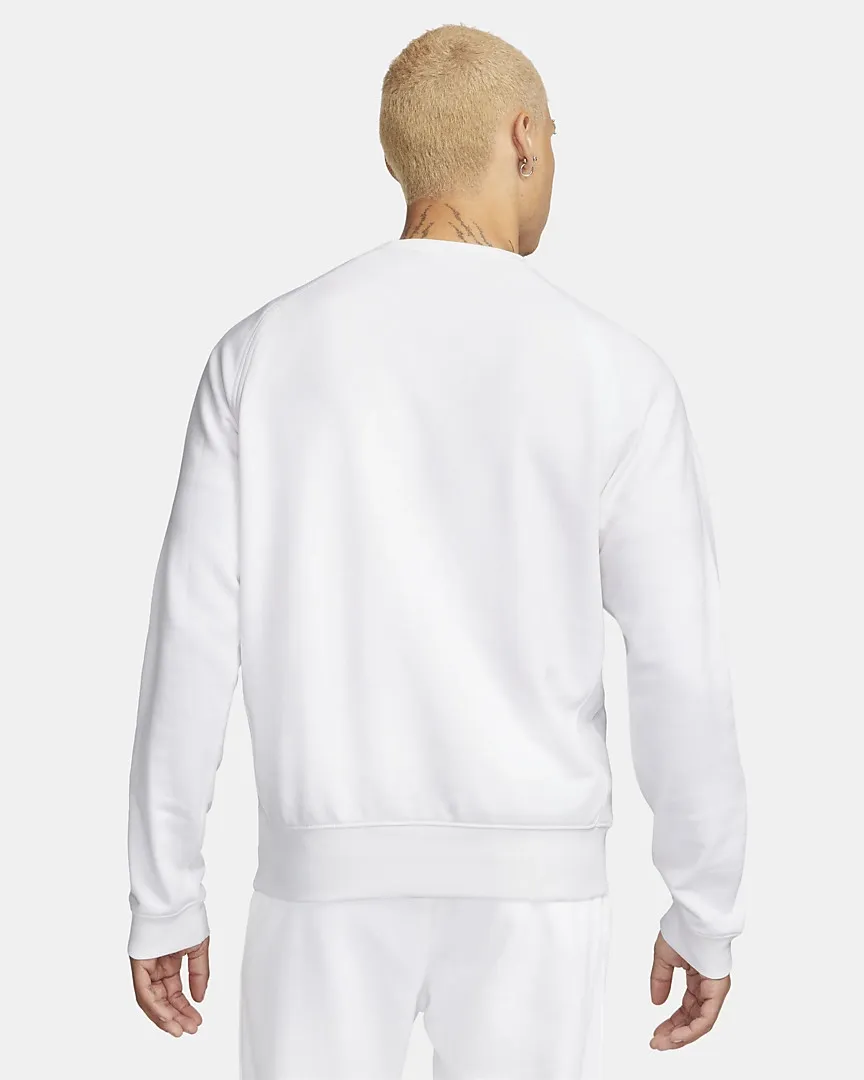 French Terry Crew Sweatshirt White фото
