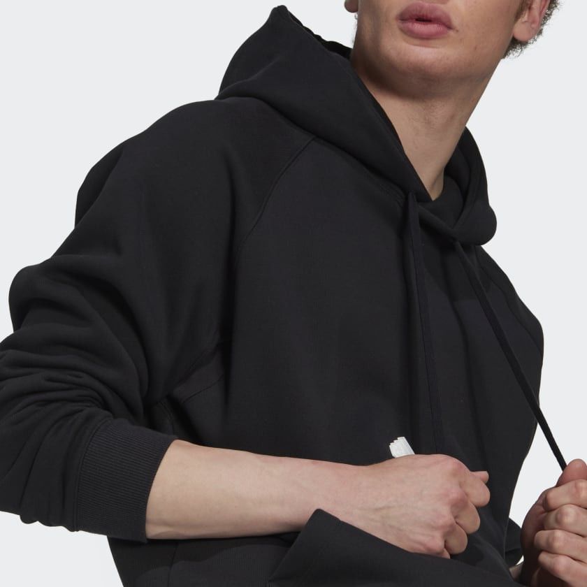 Fleece Hoodie Raglan Black фото