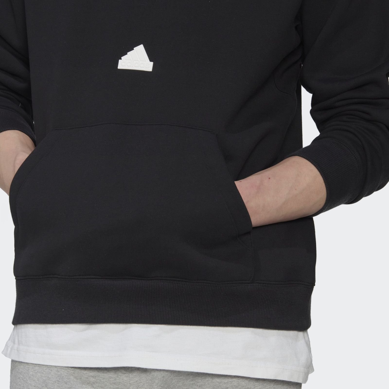 Fleece Hoodie Raglan Black фото