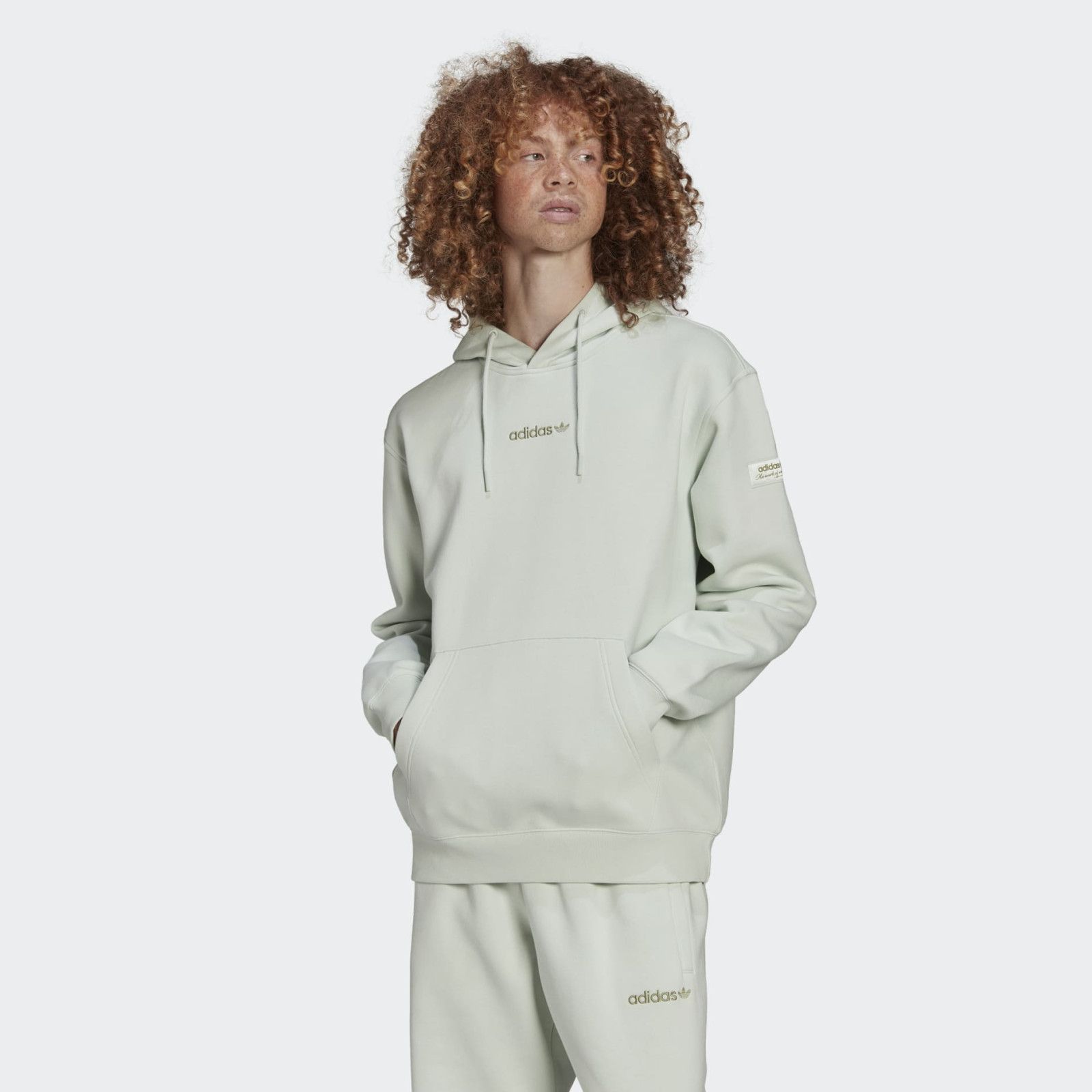 Adicolor Trefoil Liner Hoodie Grey фото