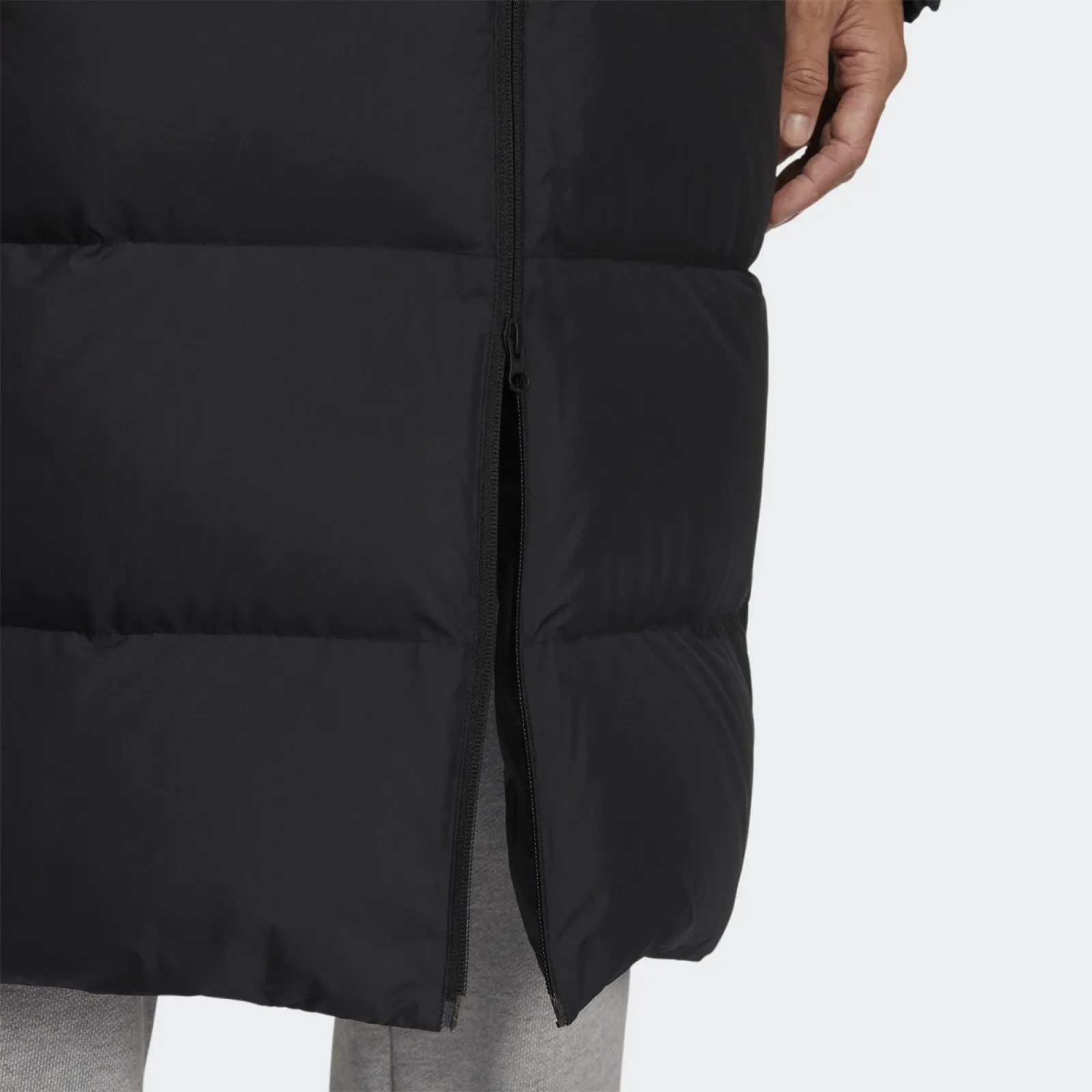 Elongated Utilitas 3-Stripes Hooded Jacket фото