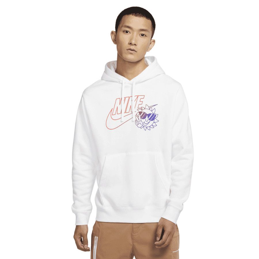 French Terry Crew Hoodie White фото
