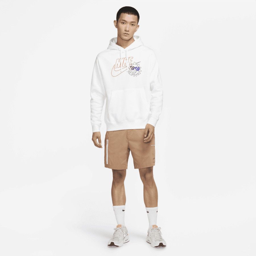 French Terry Crew Hoodie White фото