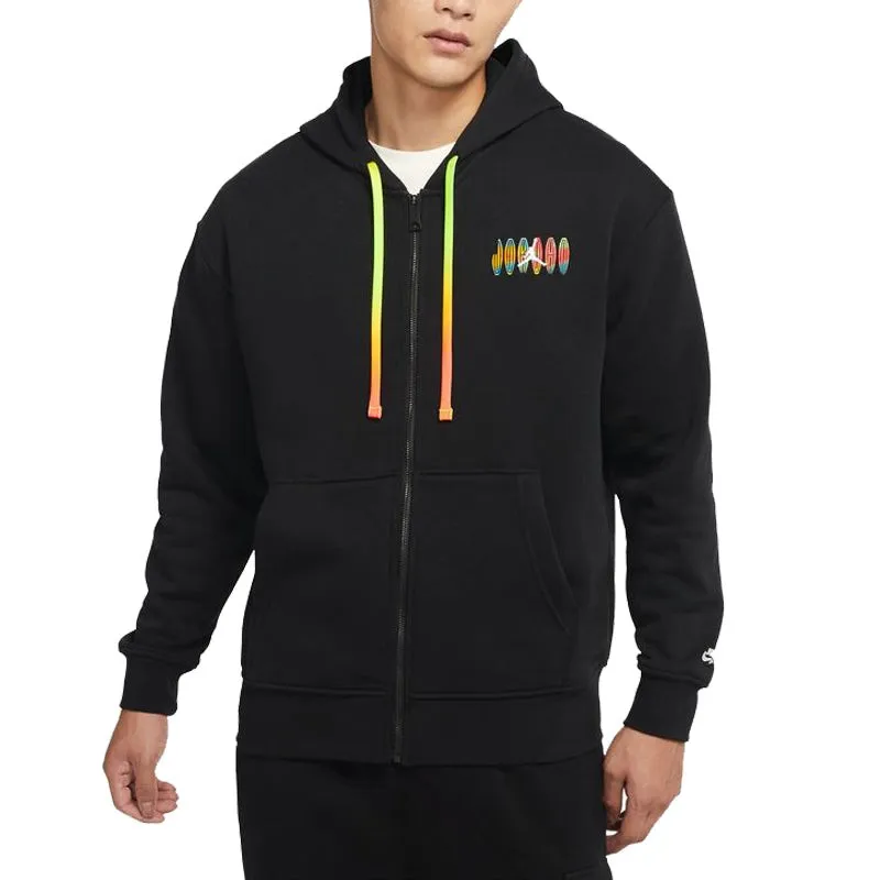 Zip Kangaroo Hoodie Black фото