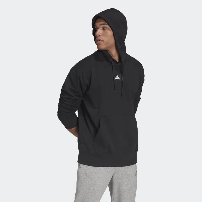 Essential Feelvivid Cotton French Terry Drop Shoulder Hoodie Black фото