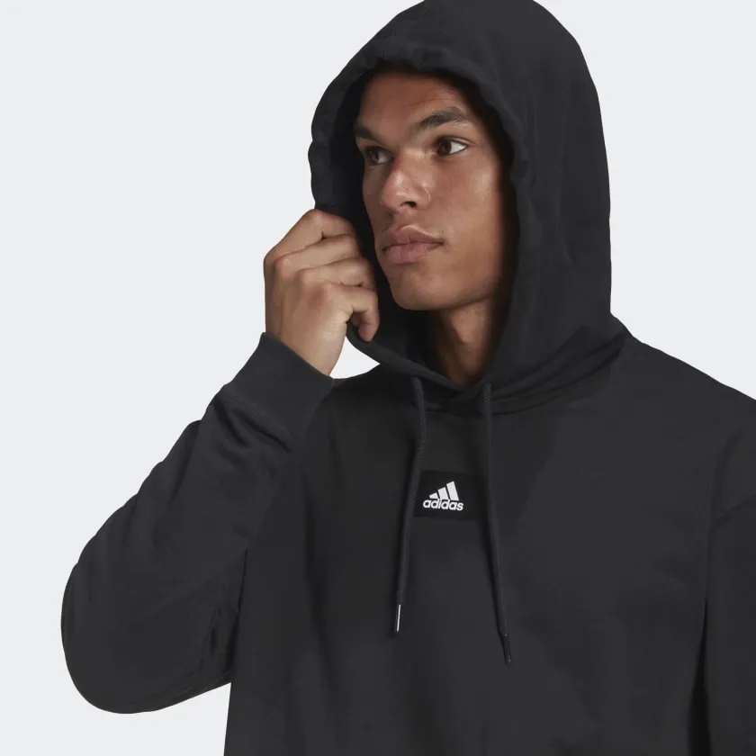 Essential Feelvivid Cotton French Terry Drop Shoulder Hoodie Black фото