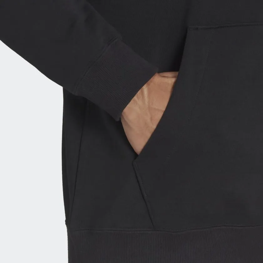 Essential Feelvivid Cotton French Terry Drop Shoulder Hoodie Black фото