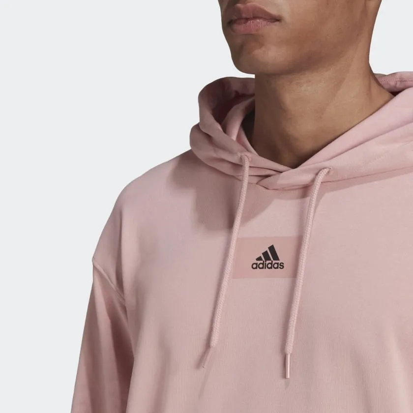 Essential Feelvivid Cotton French Terry Drop Shoulder Hoodie Pink фото
