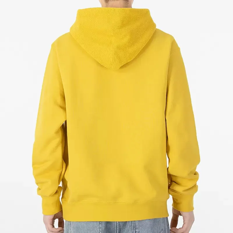 Embroidered Double Swoosh Hoodie Yellow фото