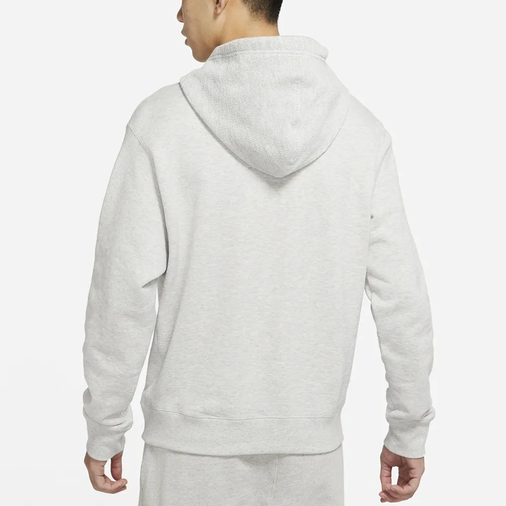 Embroidered Double Swoosh Hoodie Grey фото