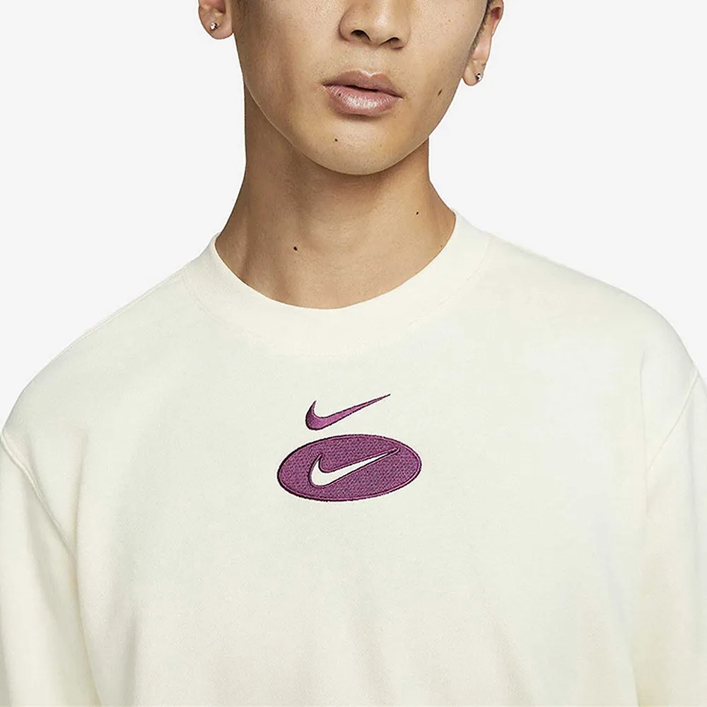 Embroidered Double Swoosh Grew Sweatshirt White фото