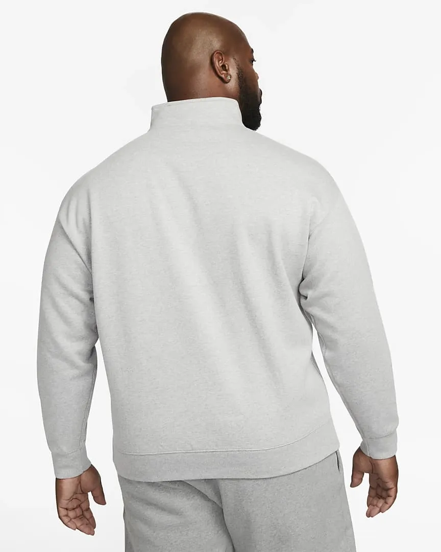 Zip Stand Fleece Sweatshirt Grey фото