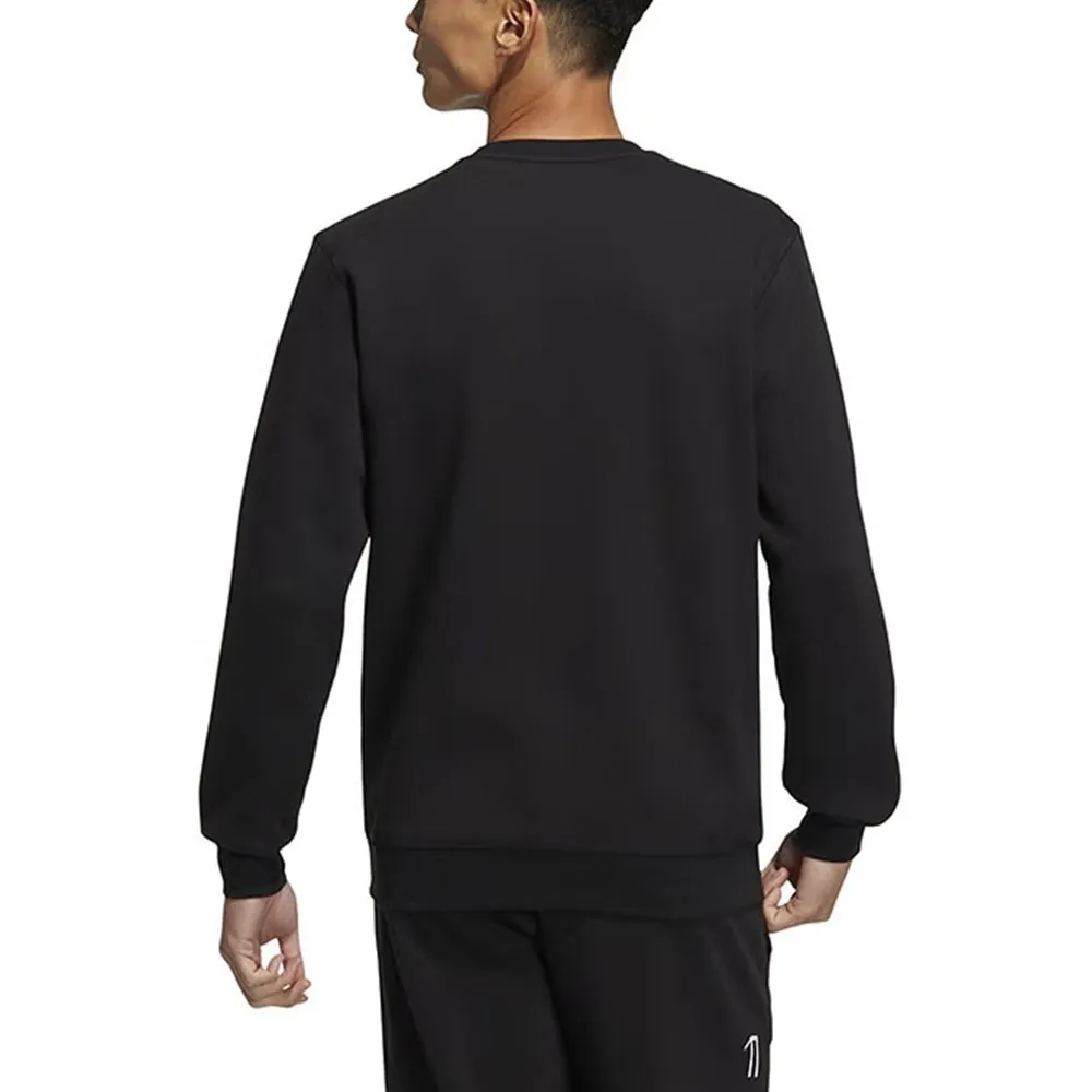 Casual Big Logo Crew Sweatshirt Black фото