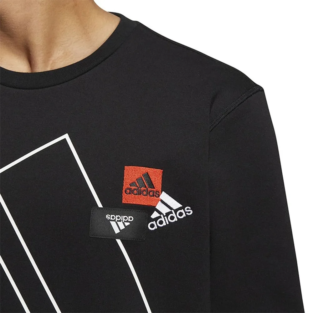 Casual Big Logo Crew Sweatshirt Black фото