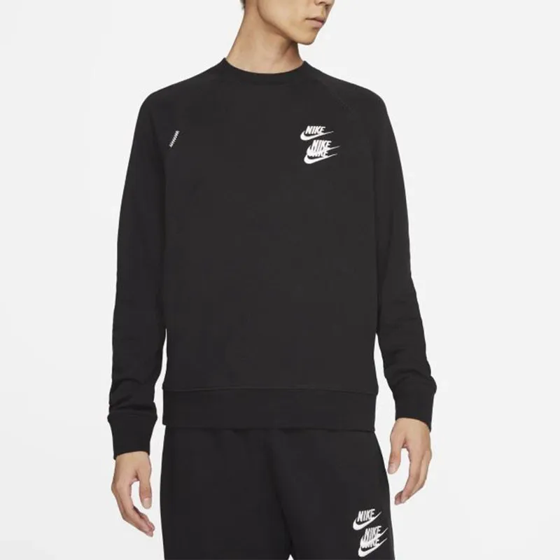 Casual Towns Crew Long Sleeve Tee Black
