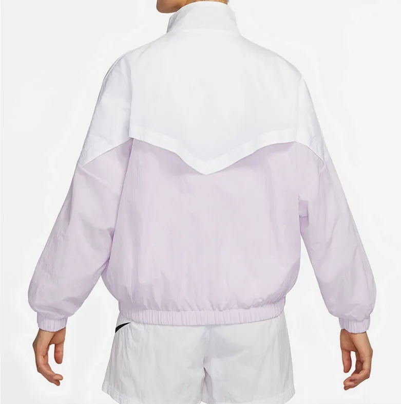 Essential Windrunner Woven Jacket White\Pink фото