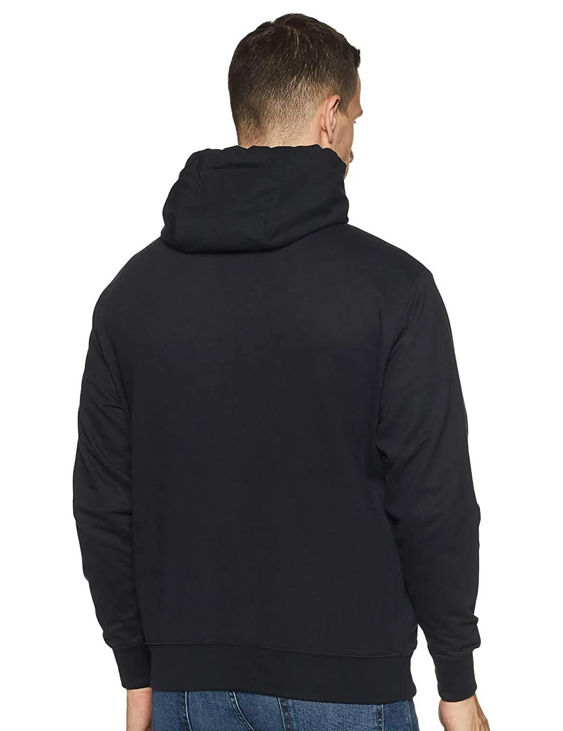Full-Zip Kangaroo Club Hoodie Black фото