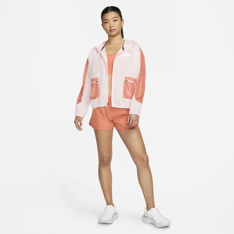 Double Swoosh Mesh Pocket Windbreaker White фото