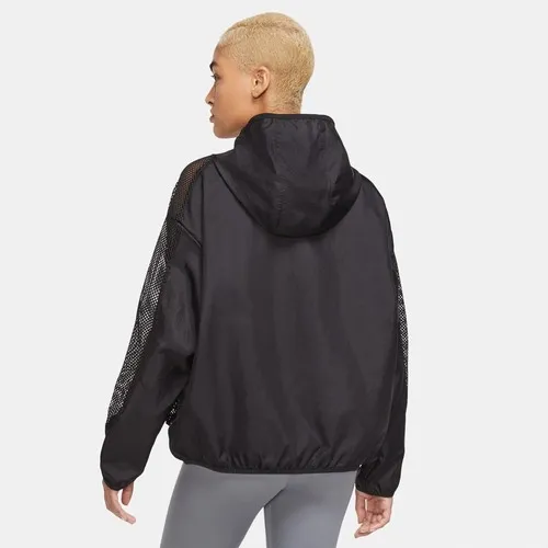 Double Swoosh Mesh Pocket Windbreaker Black фото