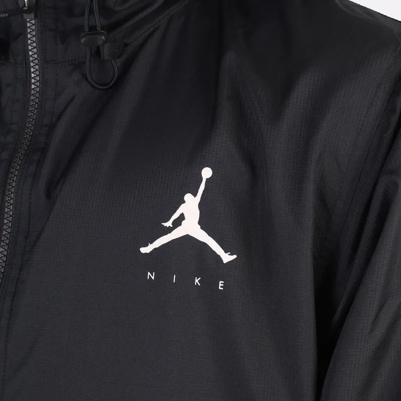 Half Zip Jamp Man Hooded Jacket Black фото