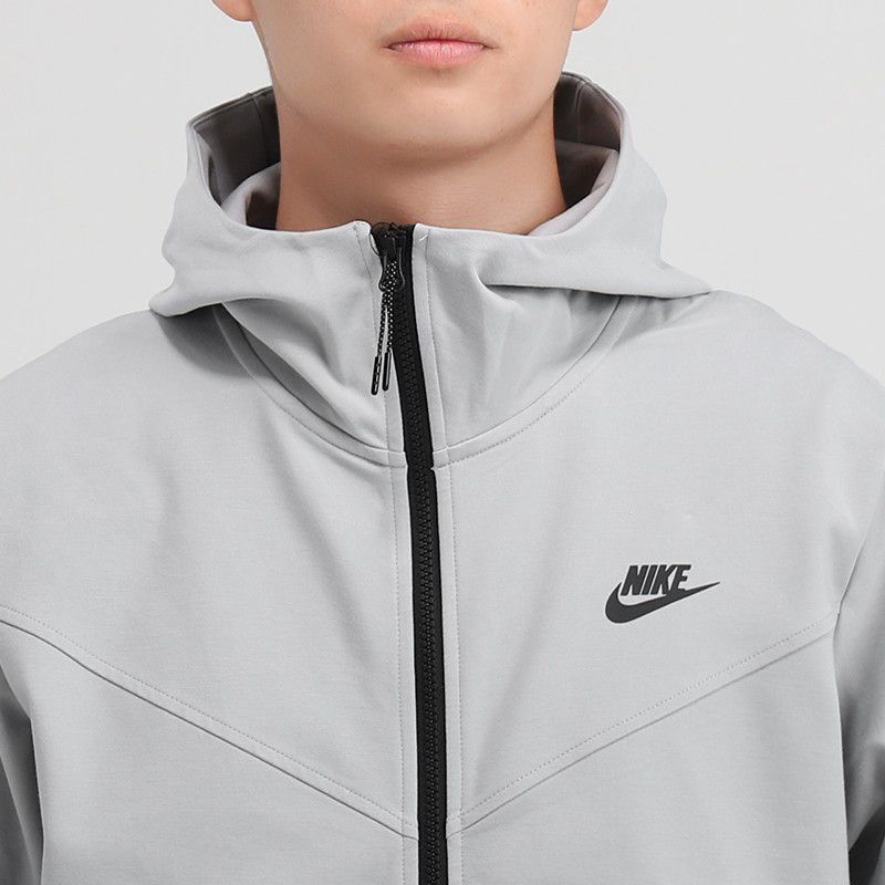 Breathable Windproof Hooded Jacket Grey фото