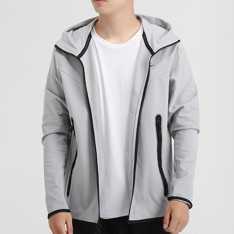 Breathable Windproof Hooded Jacket Grey фото