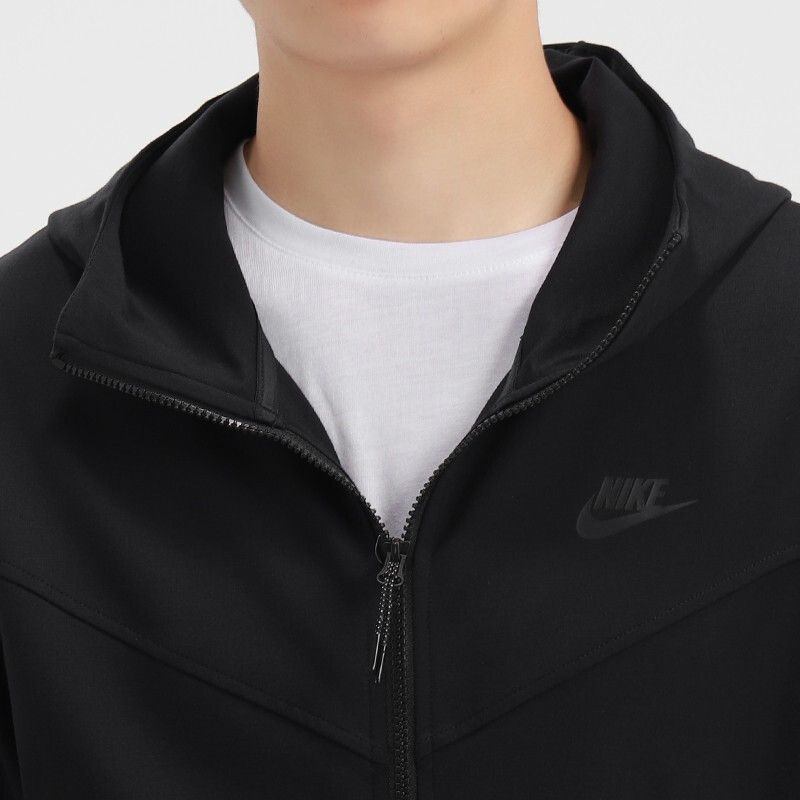 Breathable Windproof Hooded Jacket Black фото