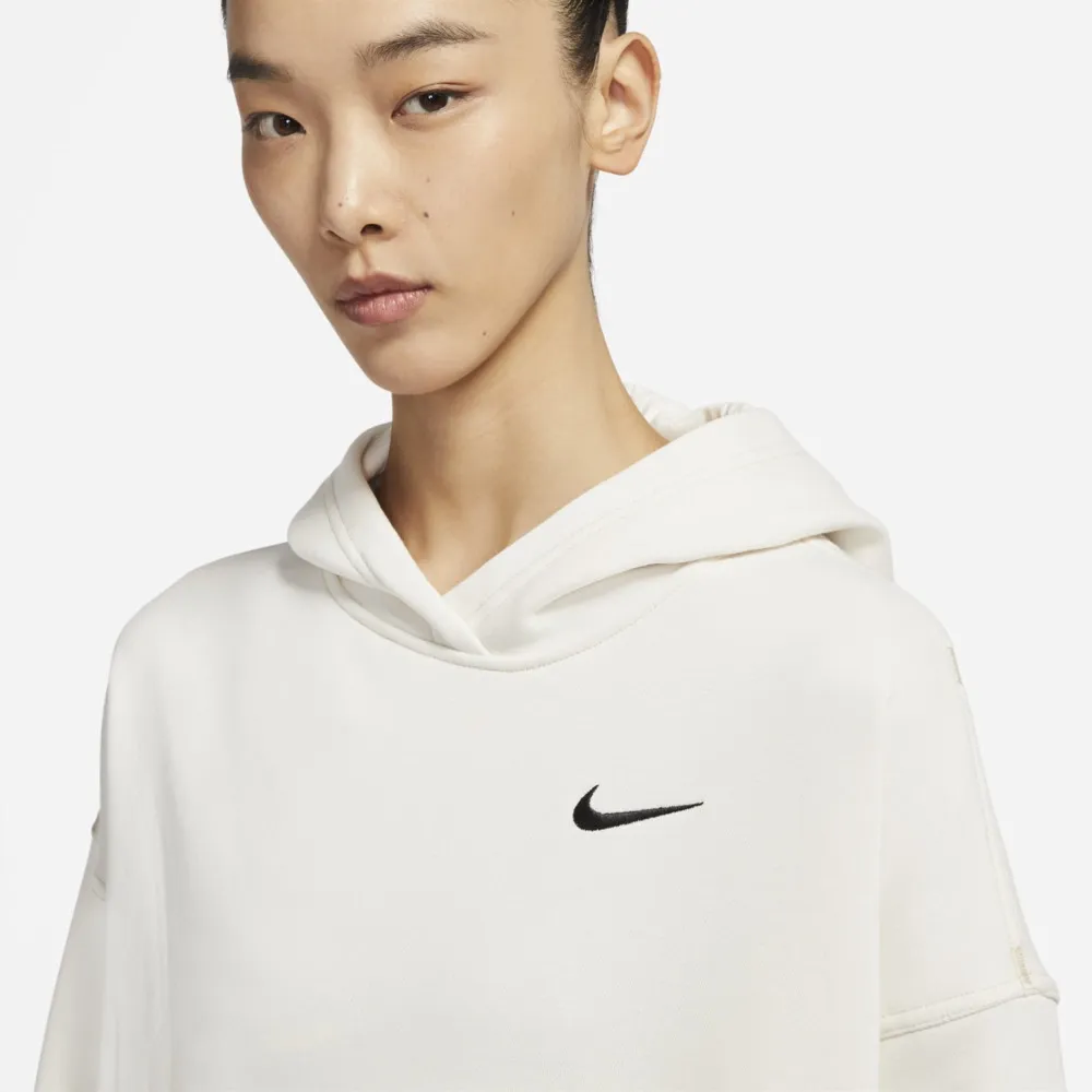 Embroidered Loose Hoodie White фото