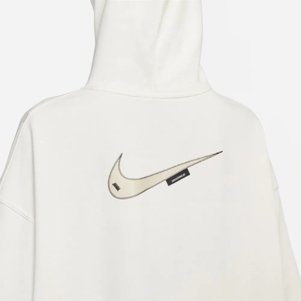 Embroidered Loose Hoodie White фото
