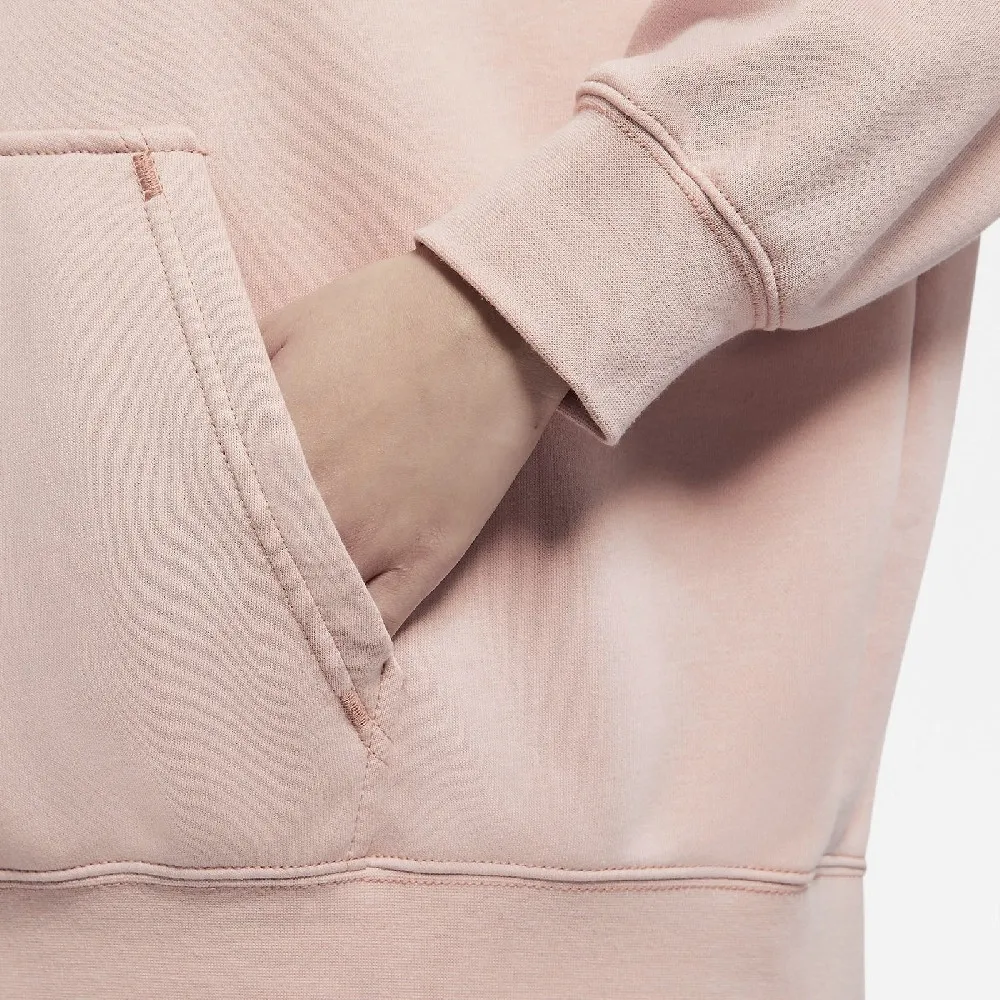 Embroidered Loose Hoodie Washed Pink фото