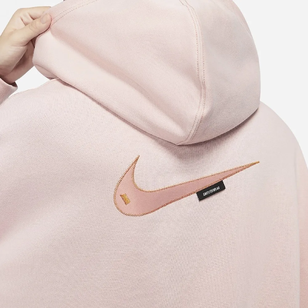 Embroidered Loose Hoodie Washed Pink фото