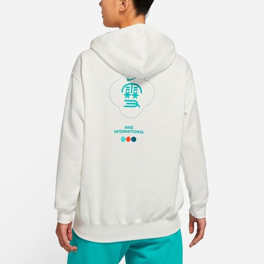 Chinese New Year's Fleece Hoodie White фото