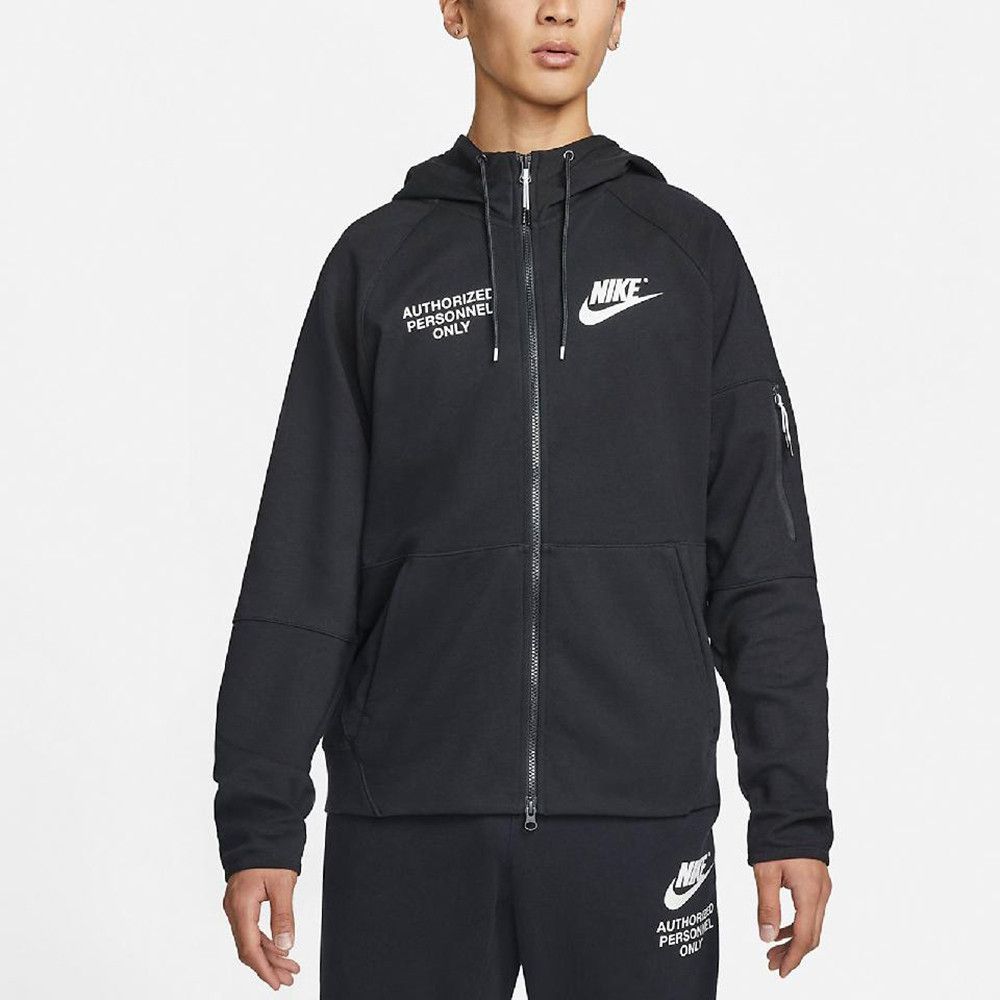 Casual Zip Training Hooded Jacket Black фото
