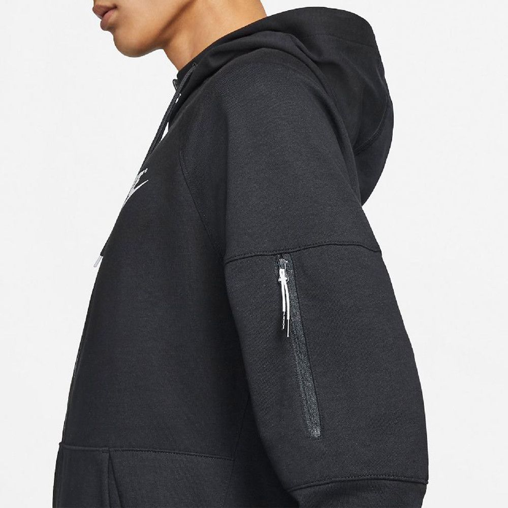 Casual Zip Training Hooded Jacket Black фото