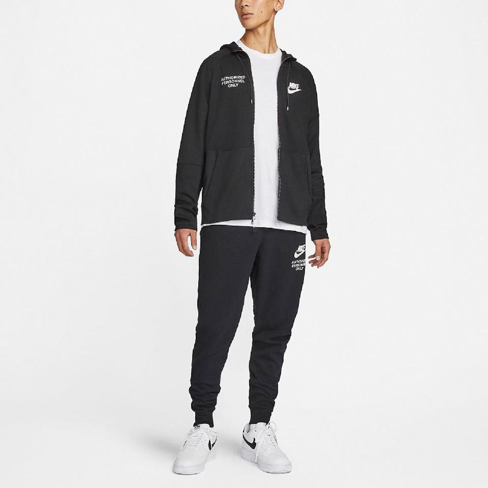 Casual Zip Training Hooded Jacket Black фото