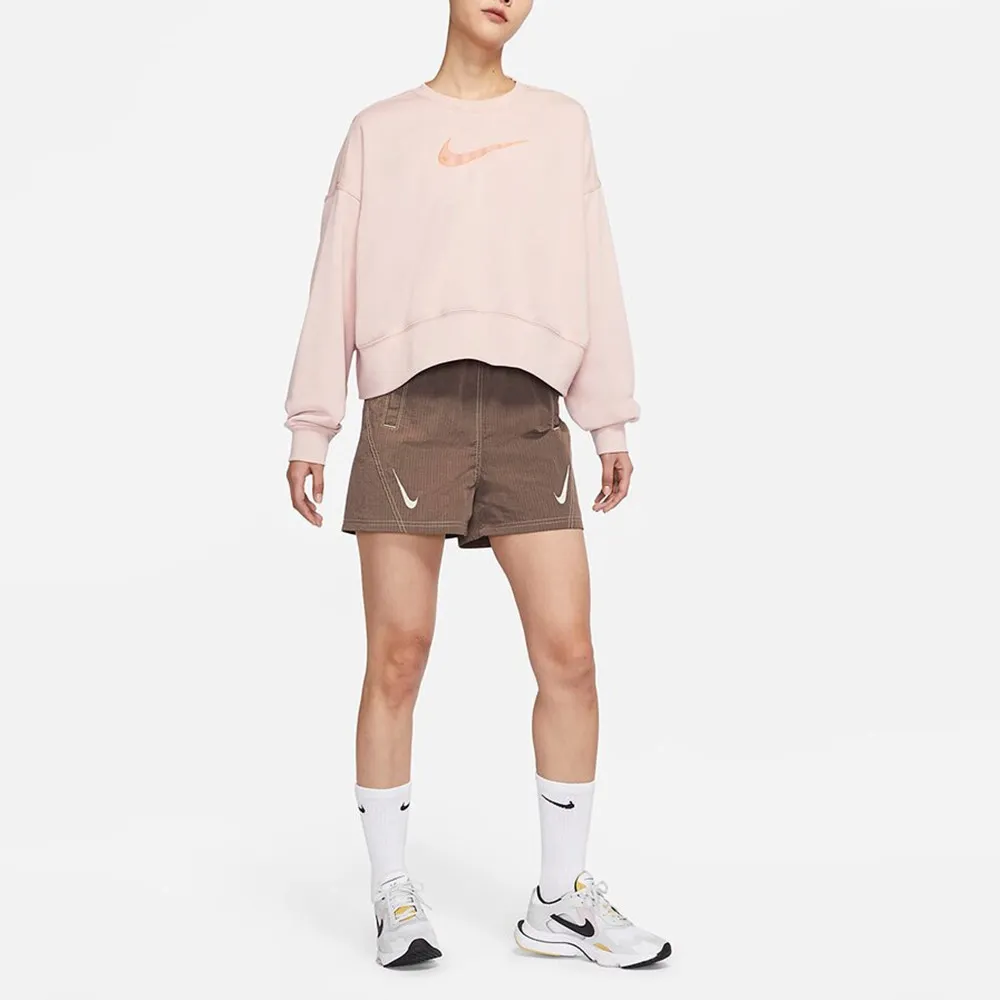 Oversize Swoosh Fleece Sweatshrt Washed Pink фото