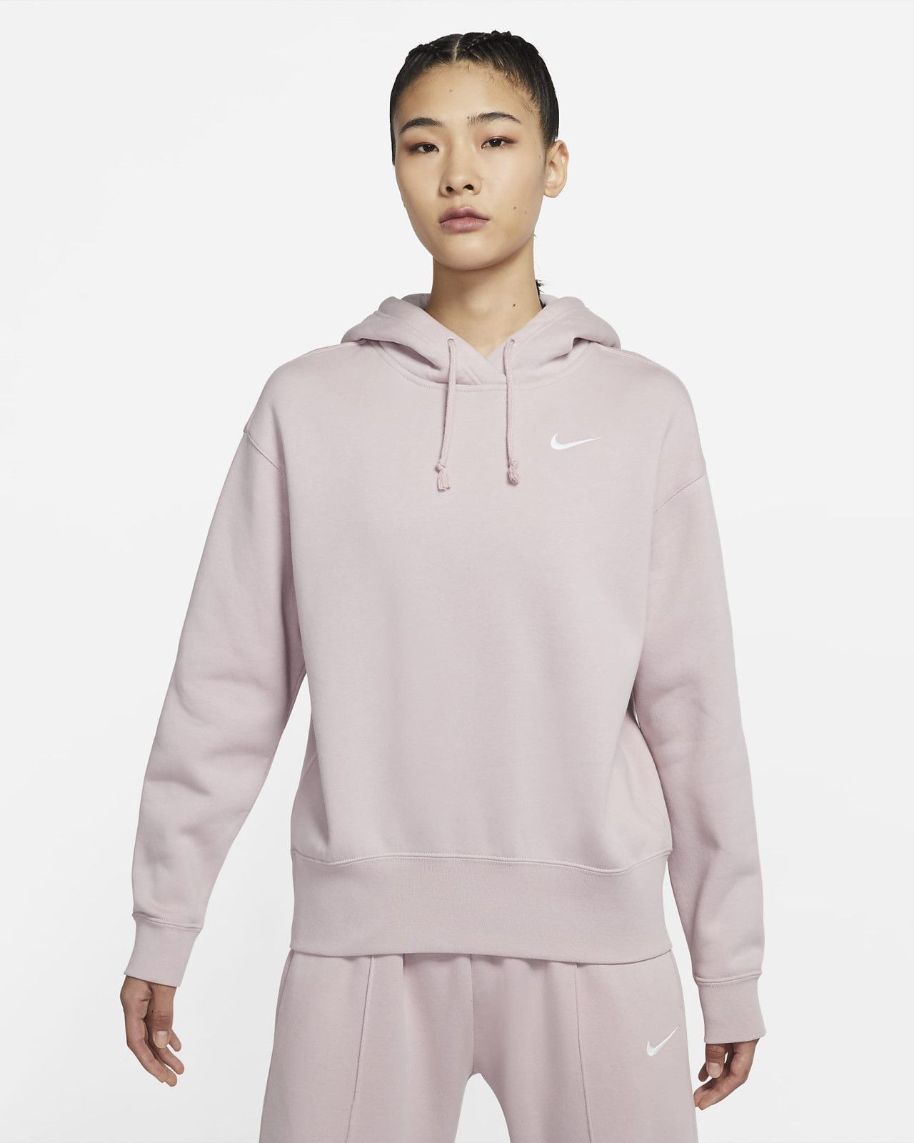 Essential Fleece Hoodie Champagne White фото
