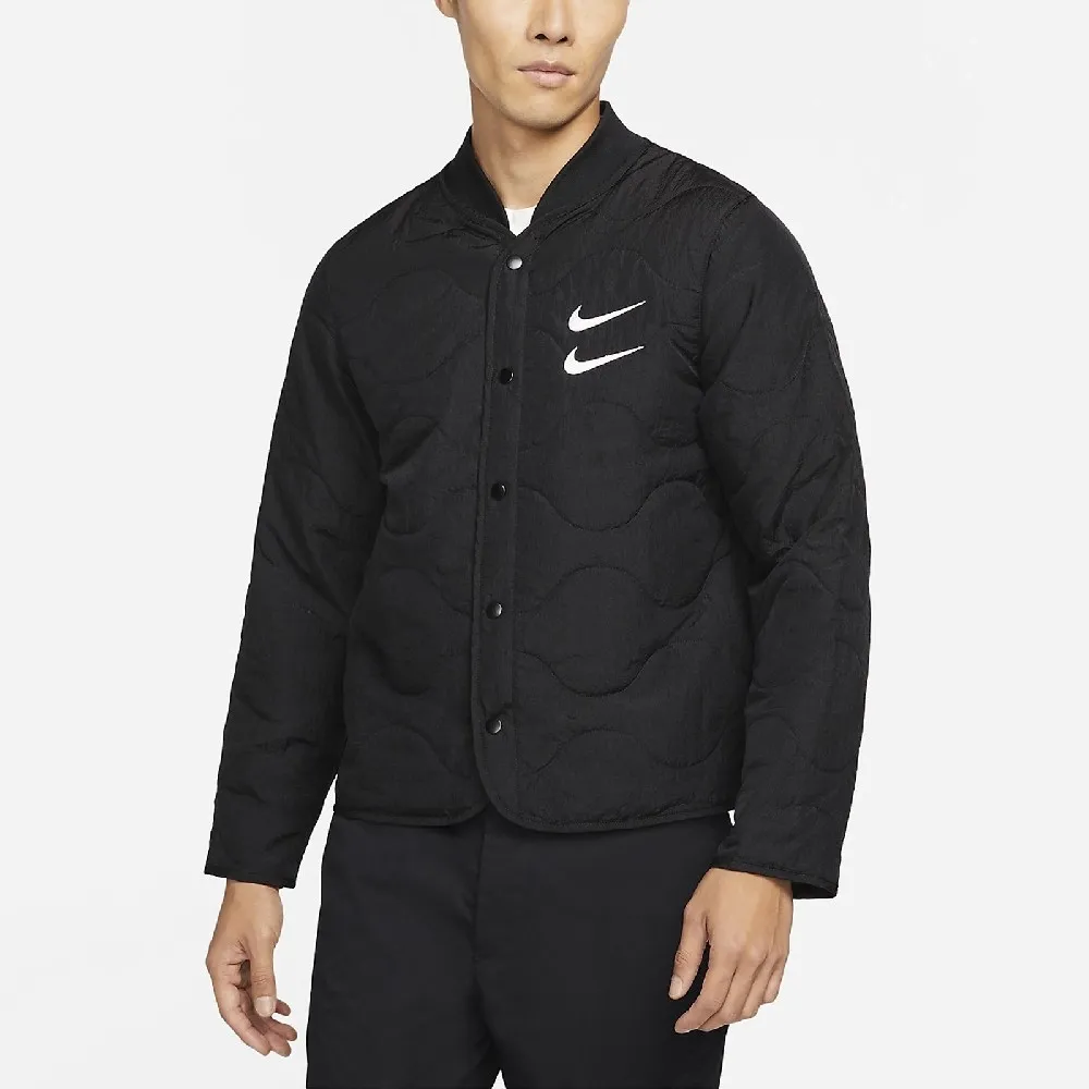 Swoosh Embroidered Loose Padded Jacket фото