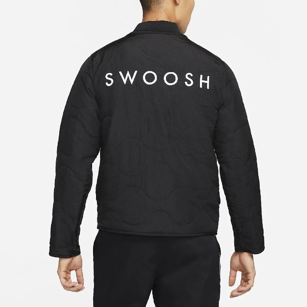 Swoosh Embroidered Loose Padded Jacket фото