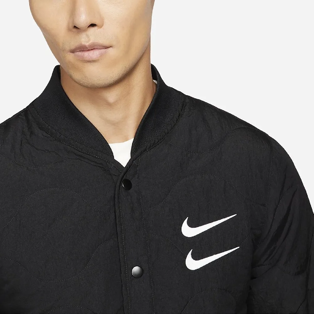 Swoosh Embroidered Loose Padded Jacket фото